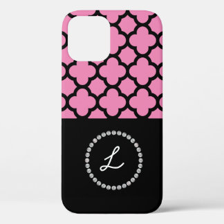 Case-Mate iPhone Case Monogramme Personnalisé Monogramme Rose Diamante N