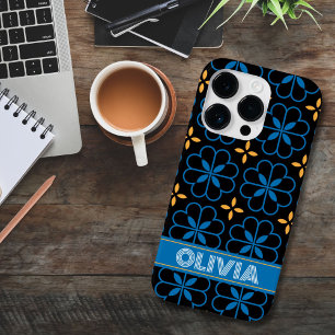 Coque Case-Mate iPhone Monogramme personnalisé Nom de téléphone méditerra