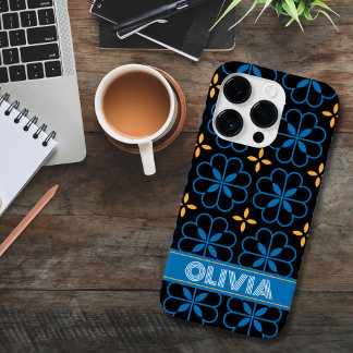 Coque Case-Mate iPhone Monogramme personnalisé Nom de téléphone méditerra