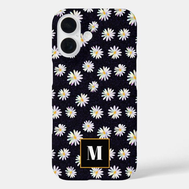 Coques Case-Mate iPhone Monogramme personnalisé Parties scintillant hologr (Verso)