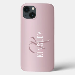 Case-Mate iPhone Case Monogramme personnalisé Rose tendance