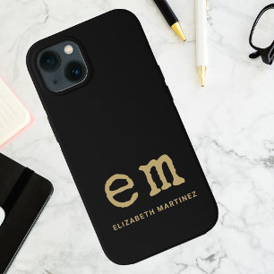 Case-Mate iPhone Case Monogramme personnalisé Simple minimaliste monochr
