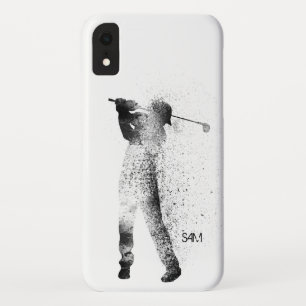 Case-Mate iPhone Case Monogramme personnalisé  Swing de silhouette de g