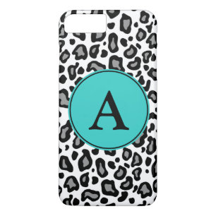 Coque Case-Mate iPhone Monogramme personnalisé White Leopard iPhone Plus