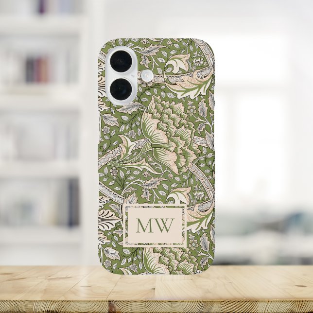 Coques Case-Mate iPhone Monogramme personnalisé William Morris Windrush (Créateur téléchargé)