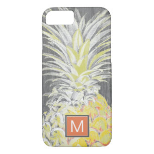 Coque Case-Mate Pour iPhone Monogramme   Pinneapple jaune tropical
