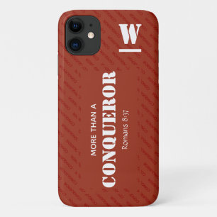 Case-Mate iPhone Case Monogramme PLUS QU'UN CONQUÉRANT Christian RED