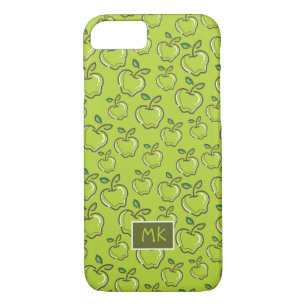 Case-Mate iPhone Case Monogramme Retro Petites pommes vertes Fruit