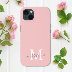 Case-Mate iPhone Case Monogramme rose   Élégant minimaliste