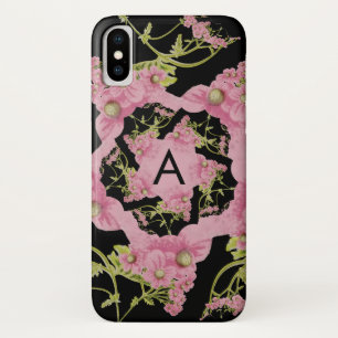 Case-Mate iPhone Case Monogramme rose et noir d'Achille