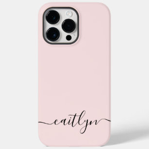 Coque Case-Mate iPhone Monogramme rose féerique écriture moderne personna