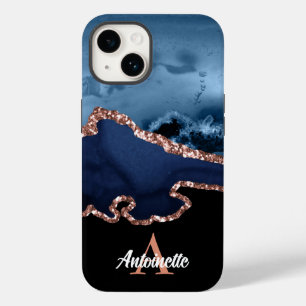 Coque Case-Mate iPhone Monogramme Rose Gold Agate