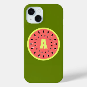 Coque Case-Mate iPhone "Monogramme" rose pastèque
