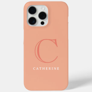 Coque Case-Mate iPhone Monogramme rose Peach Classic Coque-Mate
