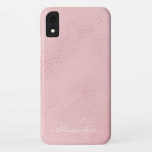Case-Mate iPhone Case Monogramme Rose Rose Or Faux cuir