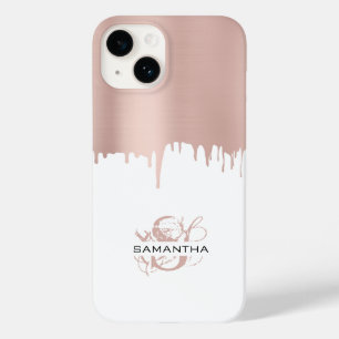 Coque Case-Mate iPhone Monogramme Rose tendance Pink Gold