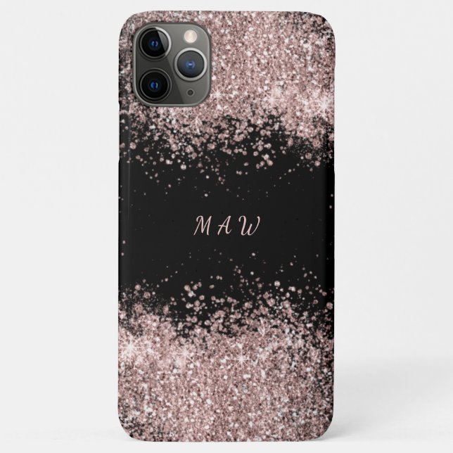 Coques Case-Mate iPhone Monogramme rose verre (Dos)