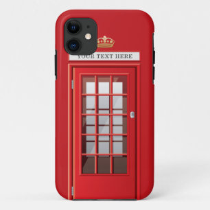 Etui iPhone Case-Mate Monogramme rouge britannique vintage de cabine
