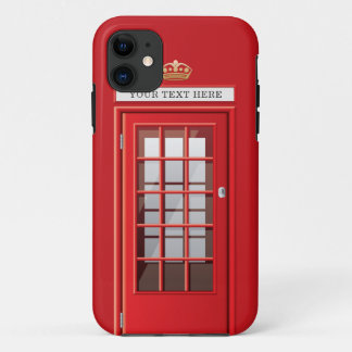 Etui iPhone Case-Mate Monogramme rouge britannique vintage de cabine