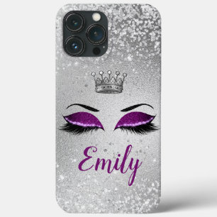 Case-Mate iPhone Case Monogramme Royal Purple Parties scintillant Eyes