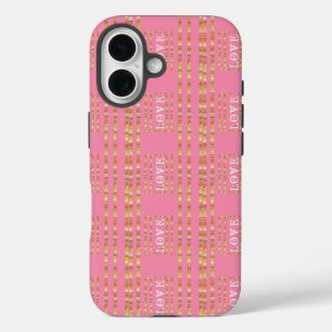 Coque Pour iPhone 16 Monogramme Rustique Daisy Floral Rose
