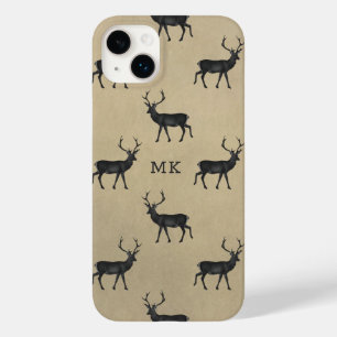 Coque Case-Mate iPhone Monogramme rustique personnalisé de cerf