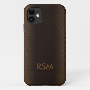 Coque Case-Mate Pour iPhone monogramme simili cuir du faux 5/5s