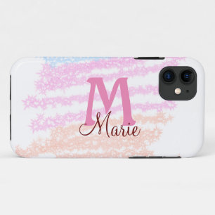 Case-Mate iPhone Case Monogramme simple couleur paillettes scintillement