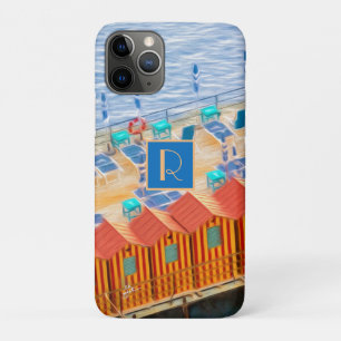 Case-Mate iPhone Case Monogramme Sorrento Italie Cabines de plage