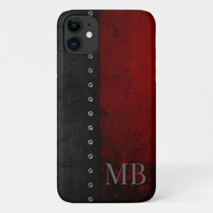 Case-Mate iPhone Case Monogramme Style Rustique Rouge Grunge