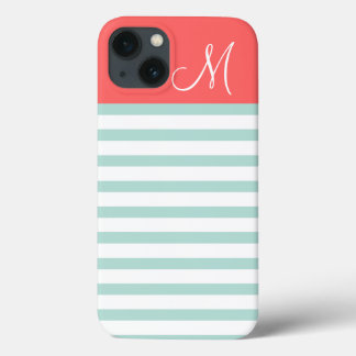 Etui iPhone Case-Mate Monogramme sur mesure de la pointe et du corail