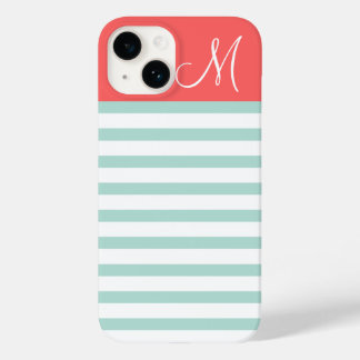 Coque Case-Mate iPhone Monogramme sur mesure de la pointe et du corail