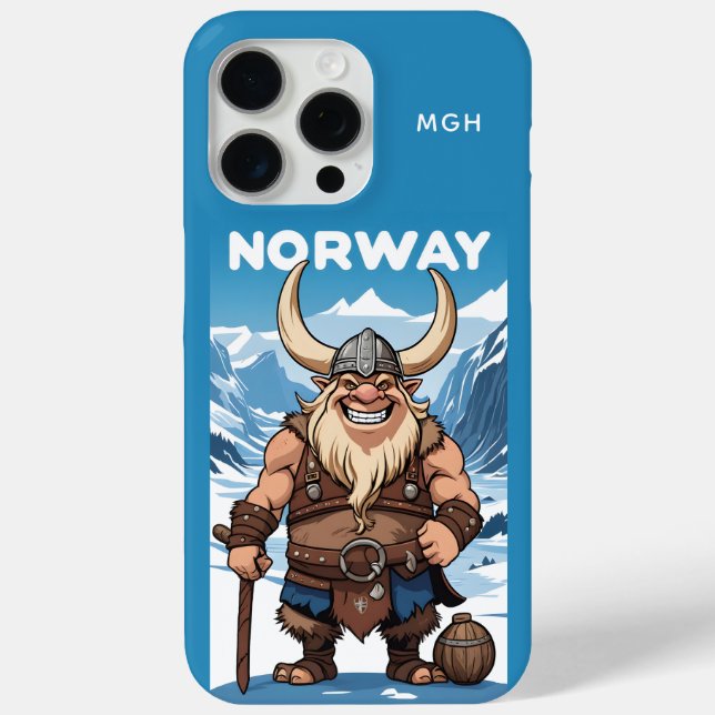 Coques Case-Mate iPhone Monogramme sur mesure Norwegian Troll (Verso)