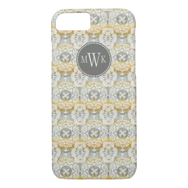 Coques Case-Mate iPhone Monogramme | Tapestry Rosette II (Dos)