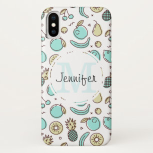 Case-Mate iPhone Case Monogramme Thématique Estival à Motif de Fruits Mi