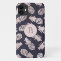 Monogramme Tropical Pineapple Féminin Rose Gold Na