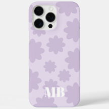 monogramme unique violet clair nom initiales