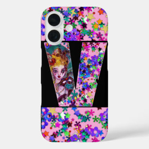 COQUES iPhone 16  MONOGRAMME VÉNÉTIEN VALENTINE V LETTRE