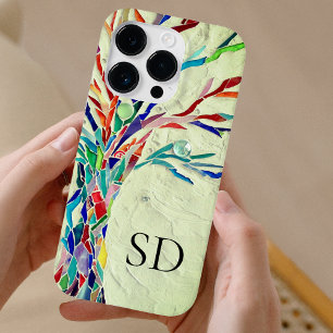 Coque Case-Mate iPhone Monogramme vert botanique