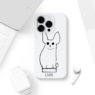Coque Case-Mate iPhone Monogramme vintage de la créature à grande échelle