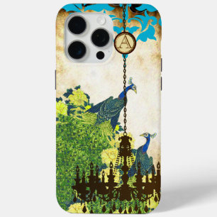 Coque Case-Mate iPhone Monogramme Vintage Peacock Chandelier Damask iPhon