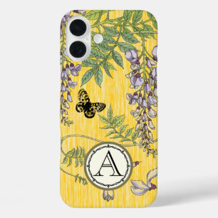 Coques iPhone 16 Plus Monogramme Vintage Wistria Flower iphone