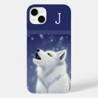 Monogramme White Wolf Howling