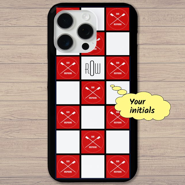 Coques Case-Mate iPhone Monogrammes roulottes croisées (Créateur téléchargé)