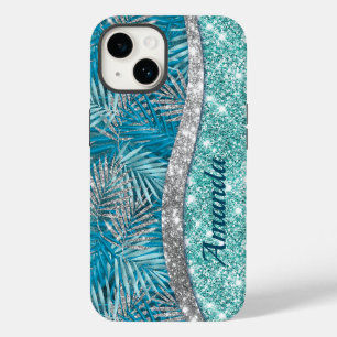 Coque Case-Mate iPhone Monographie de feuilles de parties scintillant en
