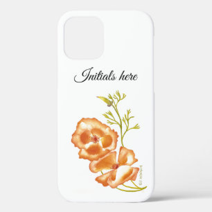 Case-Mate iPhone Case Monographie de feuilles verts de fleurs de pavot