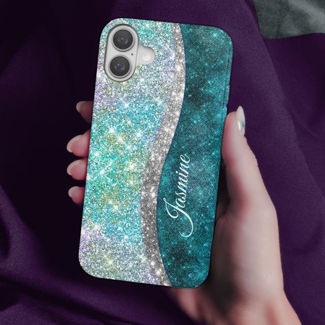 Coques Case-Mate iPhone Monographie de parties scintillant irisé (Créateur téléchargé)