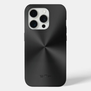 Coque Case-Mate iPhone Monographie en acier inoxydable brillant noir