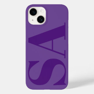 Coque Case-Mate iPhone Monographie minimale moderne violet