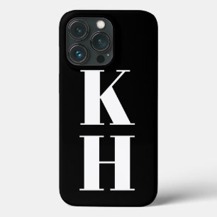 Case-Mate iPhone Case Monographie moderne personnalisé initiales vertica